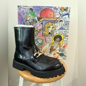 NIB RARE Jeffrey Campbell Recess Ankle Boot Chain-Embellished EU 40, US 9